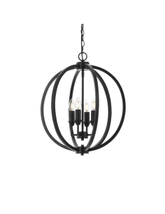 Kendal 4 Light Pendant Medium Black KENDALL PE4-BK 2