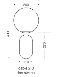 Kade Table Lamp 25 watt E14max Diameter 200mm Height 400mm KADE TL-AGOP 2