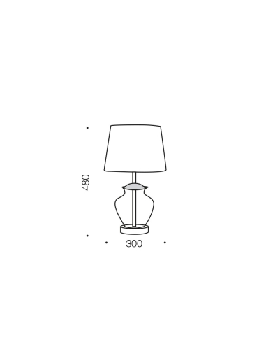 JUNE TL-CHSMBK - JUNE TABLE LAMP - CHROMEJUNE TL-CHSMBK