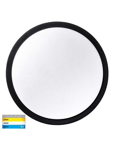 HV36053T-BLK - HV36053T-Black - Liptor Black 30W Ceiling Mounted LED Oyster