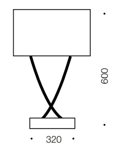 Jasmine Table Lamp 40 watt E27 Diameter 320mm Height 600mm JASMINE TL-CHGY 2