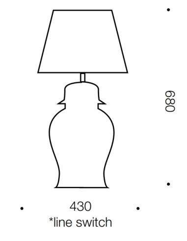 IRIS TL-BLWH - IRIS TABLE LAMPIRIS TL-BLWH