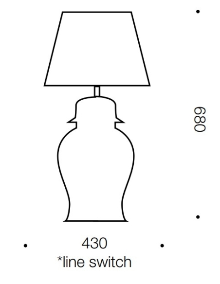 IRIS TL-BLWH - IRIS TABLE LAMPIRIS TL-BLWH