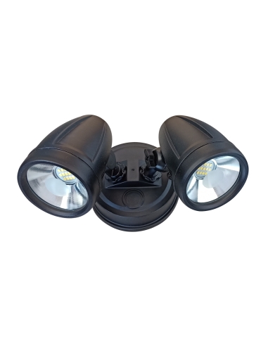 Illume Twin Exterior Spotlight 2x10 watt LED IP44 - Black - 5000K/1600Lm