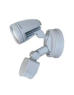Illume Single Exterior Sensor 10 watt LED IP44 - Silver - ILLUME EX1S-SL