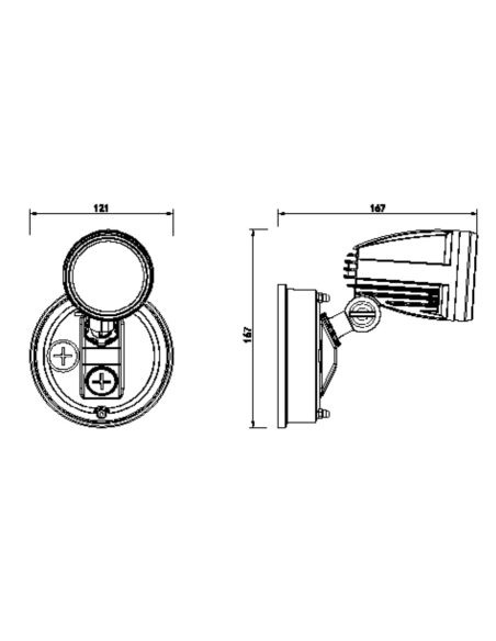 ILLUME EX1-BK - ILLUME SINGLE EXTERIOR SPOT - ILLUME EX1-BK
