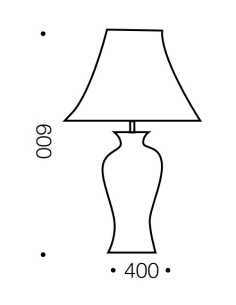 Hulong Table Lamp - Blue Flower/ WhiteHULONG TL-BLFWH 2