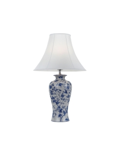 Hulong Table Lamp - Blue Flower/ WhiteHULONG TL-BLFWH