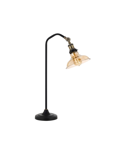Hertel Table Lamp 25 watt E27max Diameter 200mm Height 690mm cable 2.0 - Black Amber