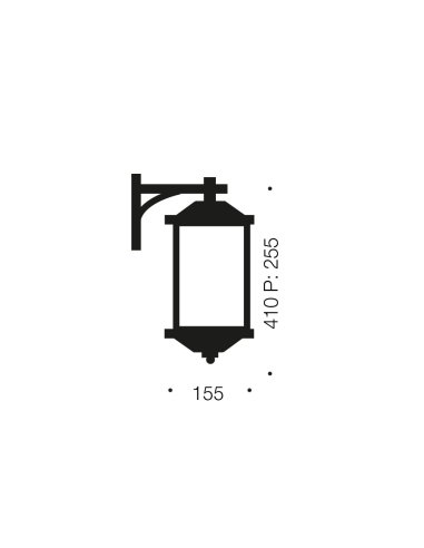 HAVARD EX23-BK - HAVARD EXTERIOR 23 WALL LIGHT - HAVARD EX23-BK