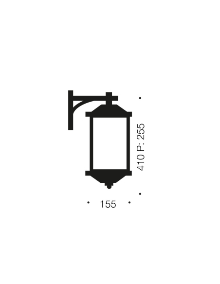 HAVARD EX23-BK - HAVARD EXTERIOR 23 WALL LIGHT - HAVARD EX23-BK