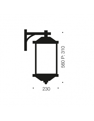 HAVARD EX155-BK - HAVARD EXTERIOR 155 WALL LIGHT HAVARD EX155-BK