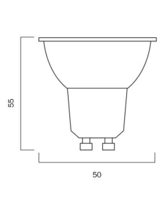 GL GU10LED5LD-85 - GU10 6W LED LENS DIMGL GU10LED5LD-85 2