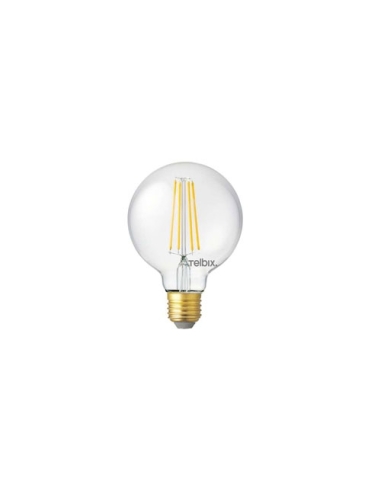 LED Filament G95 8 watt 240 volt E27 Dimmable - Clear - 3000k/800Lm Diameter 95mm Height 135mm