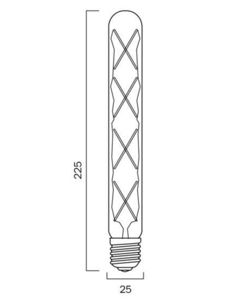 G T308E27TUL840D - E27 T30 8W LED TUBE X GLOBE G T308E27TUL840D
