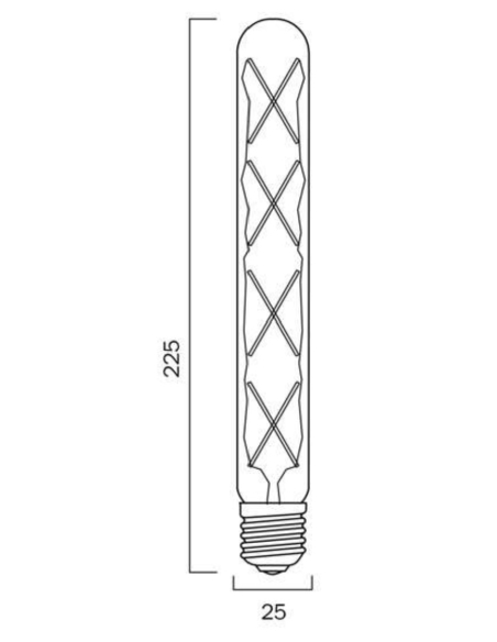G T308E27TUL824D - E27 T30 8W LED TUBE X GLOBE G T308E27TUL824D