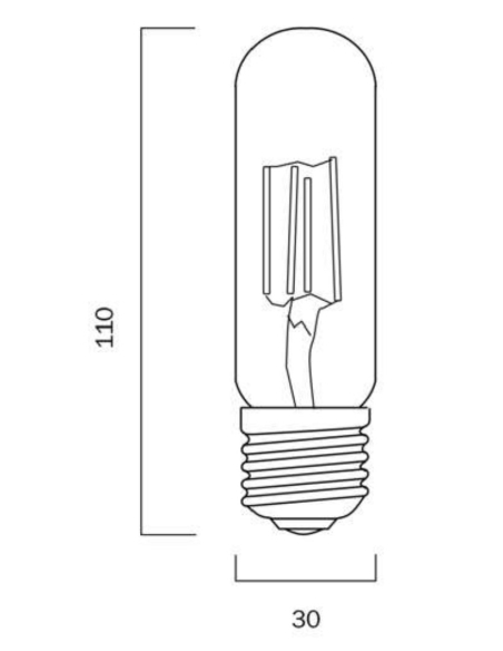 G T305E27TUS840D - E27 T30 5W LED TUBE GLOBE G T305E27TUS840D