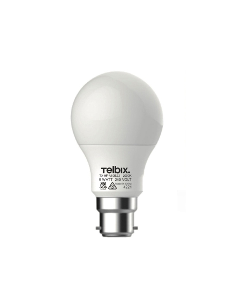 G A609B22OP830 - B22 A60 9W LED GLOBE Opal NON-DIM