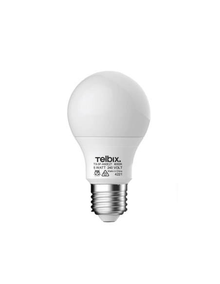 G A605E27OP840 - E27 A60 5W LED GLOBE Opal NON-DIM