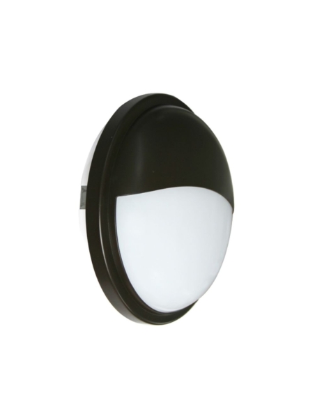 BULK15 - BULK LED Exterior Eyelid Bulkhead Lights IP65 - Black / 3000K