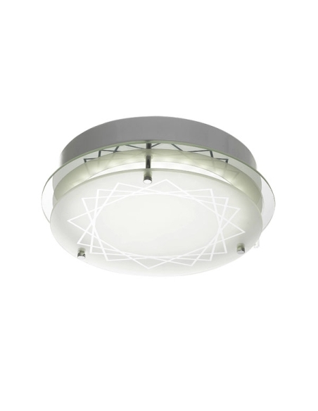 FOSCO OYRD-850 - FOSCO ROUND 20W LED OYSTER DIM - Chrome Frost