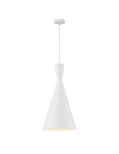 Telbix Flero Pendant Light 25w E27 max D30- Textured White FLERO PE30-WHB