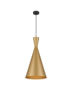 Telbix Flero Pendant Light 25w E27 max D30 - Textured Gold FLERO PE30-GDB