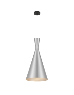 Telbix Flero Pendant Light 25w E27 max D302 - Tex Aluminium FLERO PE30-ALB