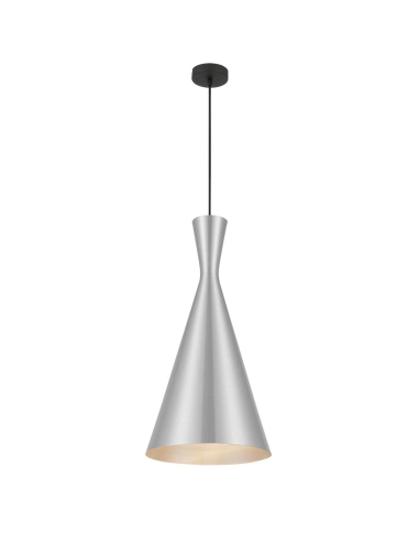 Telbix Flero Pendant Light 25w E27 max D302 - Tex Aluminium Brushed (Black)