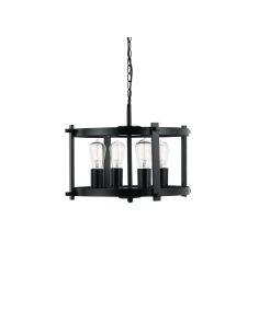 Finley 4 Light Pendant 4x25 watt E27 Height 280mm Width FINLEY PE46-BK