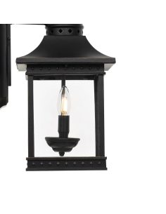 Fergus Exterior Wall Lantern 2x40 watt E14 Height 545mm FERGUS EX-BK 2