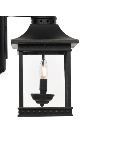 FERGUS EX-BK - FERGUS EXTERIOR WALL LIGHT - BLACKFERGUS EX-BK