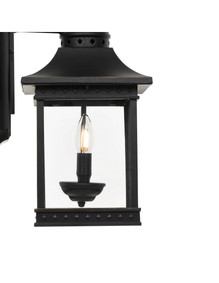 FERGUS EX-BK - FERGUS EXTERIOR WALL LIGHT - BLACKFERGUS EX-BK