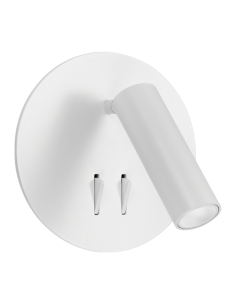 Esra Wall Lamp 1x3 watt 2 switch Diameter 140mm Projection ESRA WB-WH