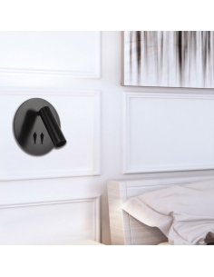 Esra Wall Lamp 1x3 watt 2 switch Diameter 140mm Projection ESRA WB-BK 2