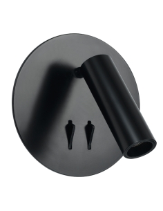 Esra Wall Lamp 1x3 watt 2 switch Diameter 140mm Projection ESRA WB-BK