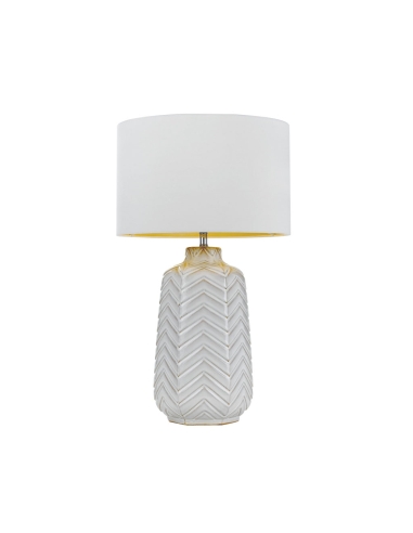 ESMO TL-WHWH - ESMO CERAMIC TABLE LAMP - WHITEESMO TL-WHWH