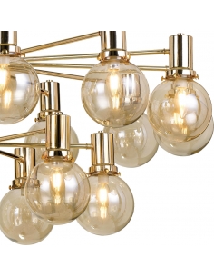 Escoda 18 Light Pendant 18x25 watt Width 880mm Cable 2.0m - ESCODA PE18-GD 2