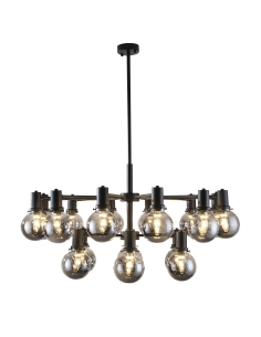 Escoda 18 Light Pendant 18x25 watt Width 880mm Cable 2.0m - ESCODA PE18-BK