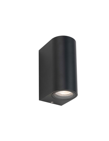 Eos Exterior Wall Lamp 2xpar GU10 max Height 150mm Diameter 68mm - Black - globe not included