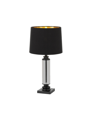 Dorcel Table Lamp 25 watt E27max Dia.300mm Height 650mm cable 2.0m line switch - Black/Smoke + Black/Gold
