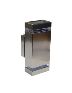 Dixon 2 Exterior Wall Light 2x28 watt GU10 Height 255mm DIXON EX2-SS