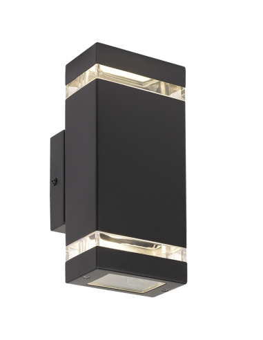 DIXON EX2-BK - DIXON 2 EXTERIOR WALL LIGHT - BLACKDIXON EX2-BK