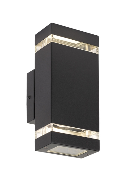 DIXON EX2-BK - DIXON 2 EXTERIOR WALL LIGHT - BLACK