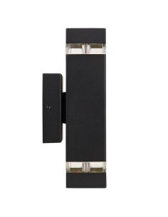 Dixon 2 Exterior Wall Light 2x28 watt GU10 Height 255mm DIXON EX2-BK 2