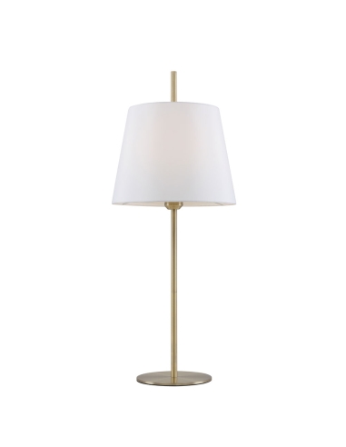 Dior Table Lamp 40 watt E27 max Height 710mm Diameter 300mm - White/Antique Brass