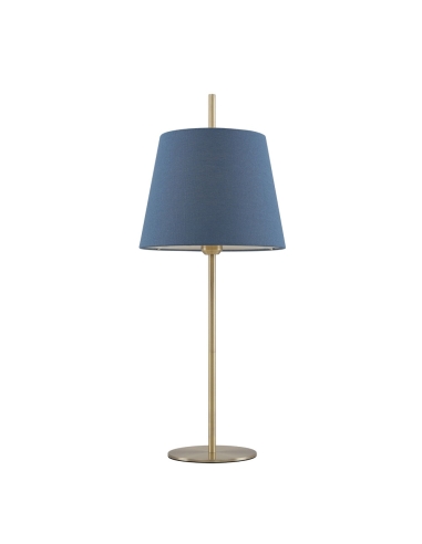 Dior Table Lamp 40 watt E27 max Height 710mm Diameter 300mm - Blue/Antique Brass