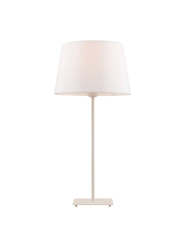 Devon Table Lamp 40 watt E27 max Height 595mm Diameter 290mm - White/White