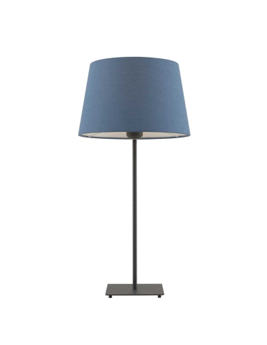 Devon Table Lamp 40 watt E27 max Height 595mm Diameter 290mm - Blue/Black Coal