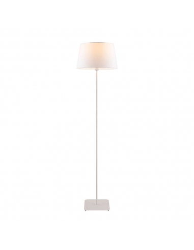 Devon Floor Lamp 40 watt E27 max Height 1450mm Diameter 360mm - White/White